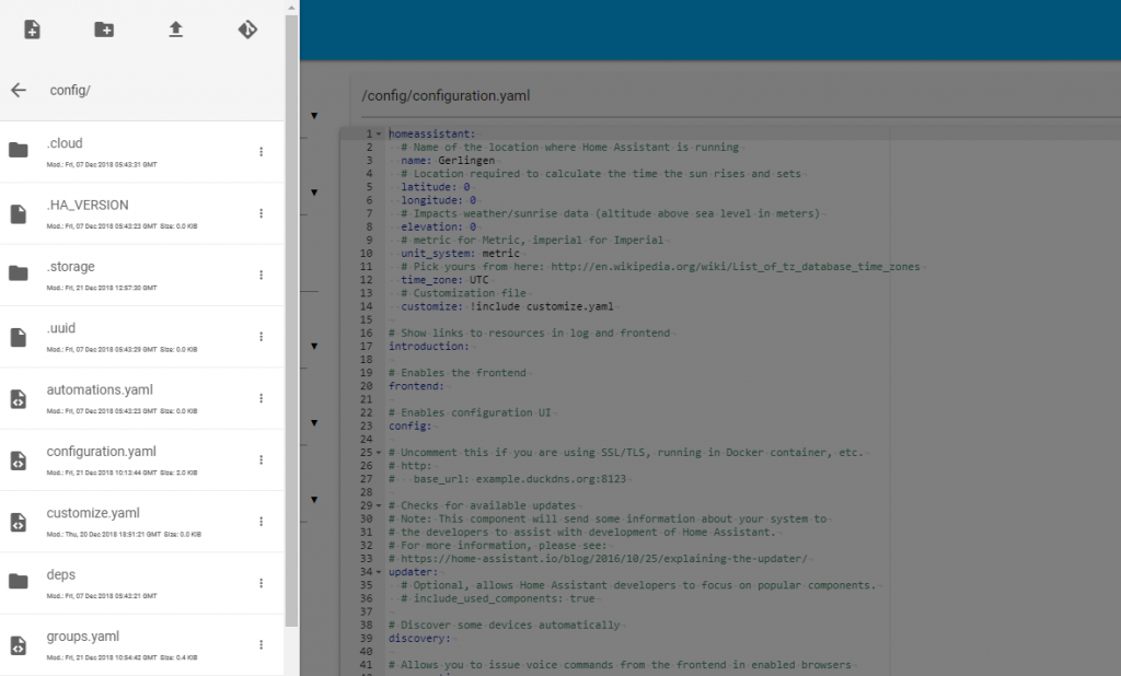 Home Assistant Browserbasierte Konfiguration smarthometricks.de