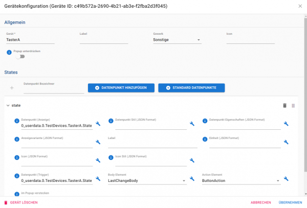 ioBroker Jarvis – Teil 24 – Button für Garagentor-Öffner – smarthome