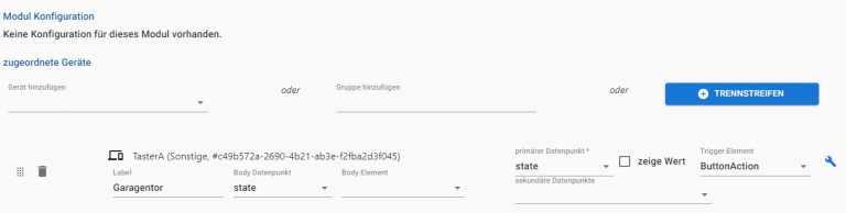 ioBroker Jarvis – Teil 24 – Button für Garagentor-Öffner – smarthome