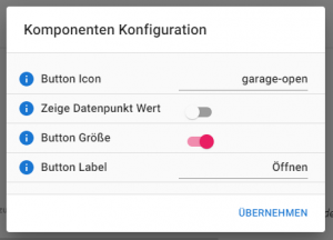 ioBroker Jarvis – Teil 24 – Button für Garagentor-Öffner – smarthome