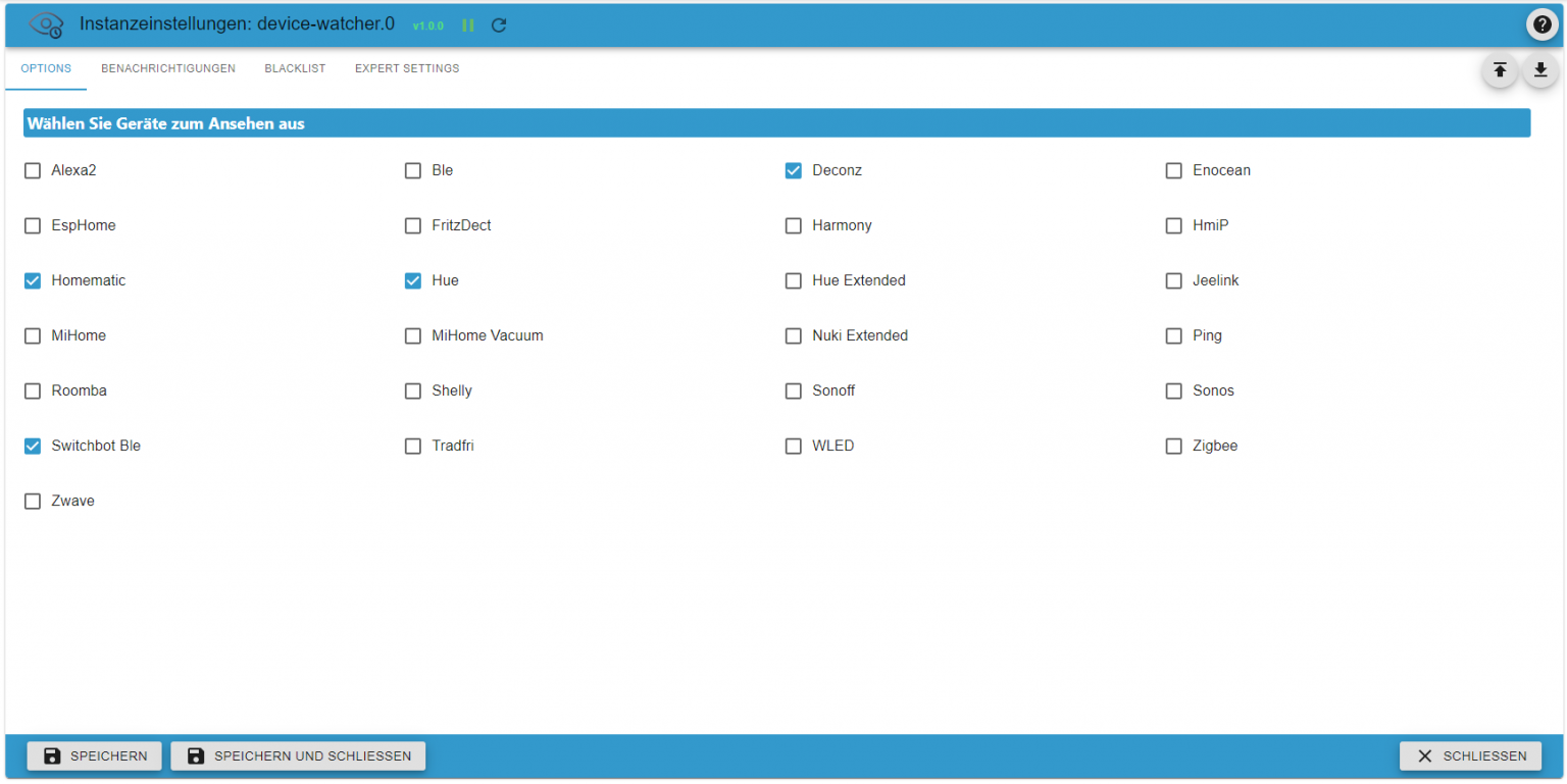Der DeviceWatcher für ioBroker smarthometricks.de