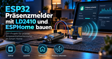 ESP32 Präsenzmelder mit LD2410 und ESPHome bauen