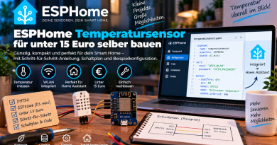 ESPHome Temperatursensor für unter 15 Euro selber bauen