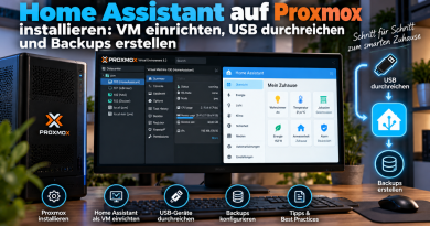Home Assistant auf Proxmox installieren: VM einrichten, USB durchreichen und Backups erstellen