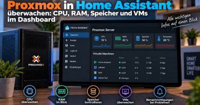 Proxmox in Home Assistant überwachen: CPU, RAM, Speicher und VMs im Dashboard