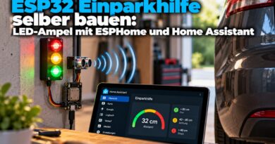ESP32 Einparkhilfe selber bauen: LED-Ampel mit ESPHome und Home Assistant