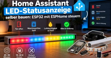 Home Assistant LED-Statusanzeige selber bauen: ESP32 mit ESPHome steuern